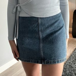 Wilfred Free Mini Jean Skirt